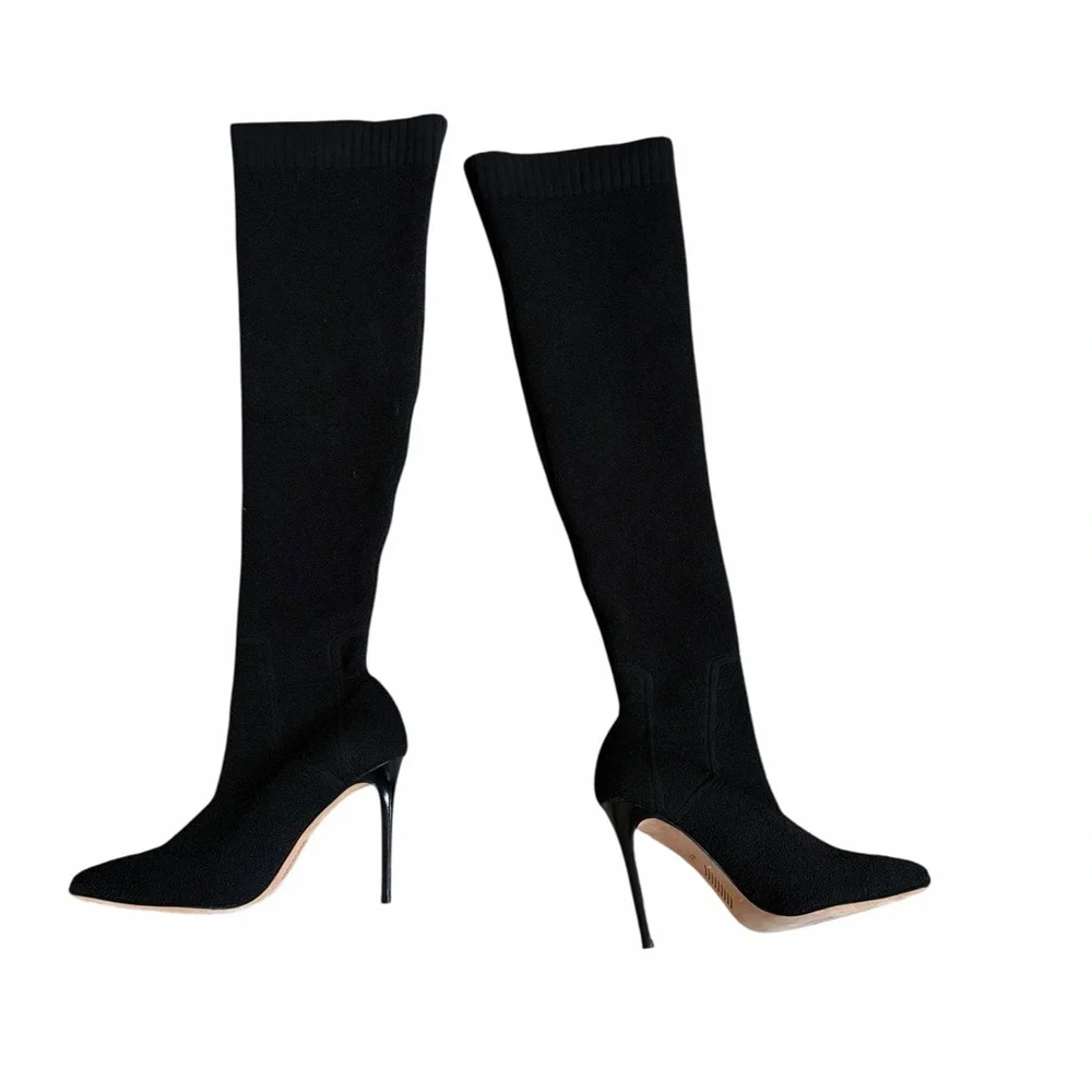 PAIGE 'Jessamine' Over the Knee Stretch Knit Boot